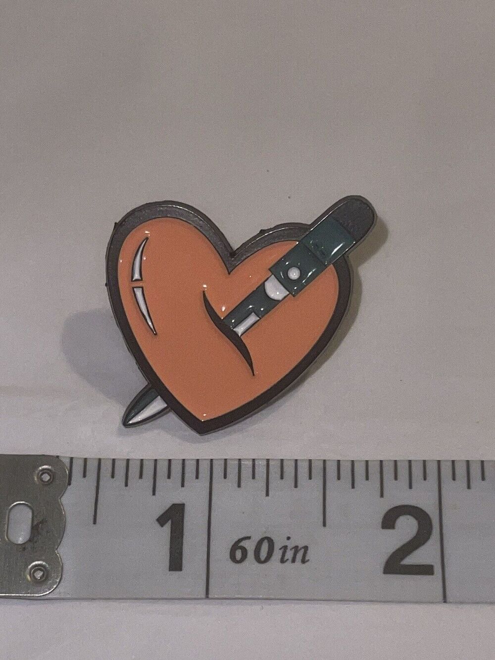 Heart Halloween Horror Pin Brooch